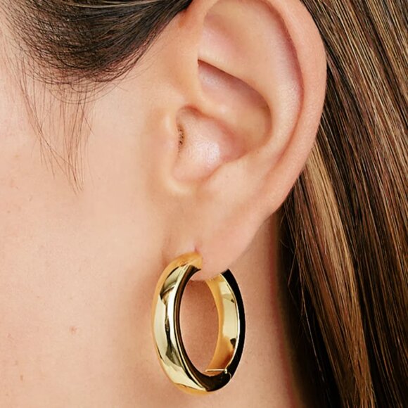 Gorjana Jewelry - Gorjana Gold Shawn Statement Hoop Earrings